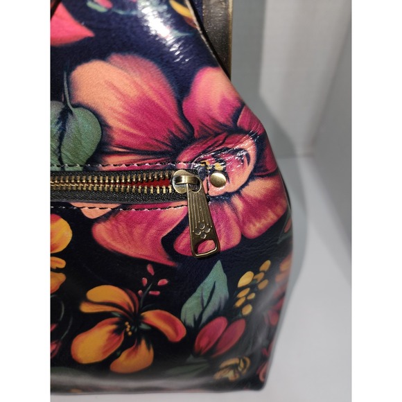 NWOT Patricia Nash Kiss Lock Satchel Tropical‎ Escape - Picture 3 of 8
